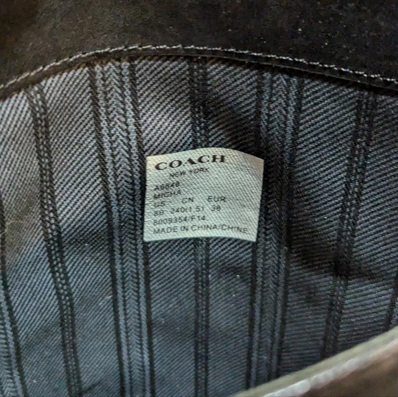 Coach Micha Riding Boot Black Leather Zip Buckle Size 8 Equestrian - Picture 8 of 11